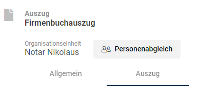 AuszugOptionen