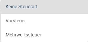 Steuerart